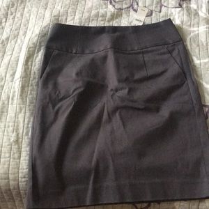 Dark gray pencil skirt
